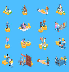 Social Benefits Icon Set