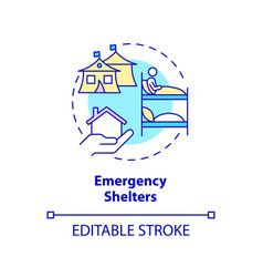 Emergency Shelter Concept Icon