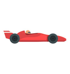 Racing Car Icon Cartoon Race Team