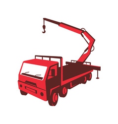 Truck Mounted Crane Cartage Hoist Retro