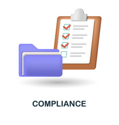 Compliance Icon 3d From Esg Collection Creative