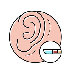 Ear Surgery Color Icon