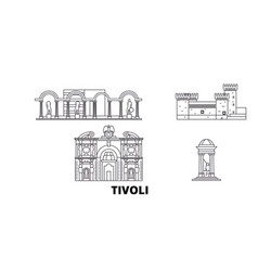 Italy Tivoli Line Travel Skyline Set