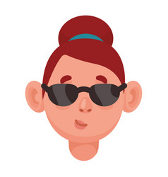 Woman Head With Sunglasses