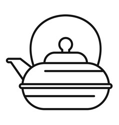 Aromatic Tea Pot Icon Outline Style