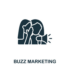 Buzz Marketing Icon Monochrome Simple Marketing