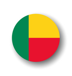 Circle Flag Of Benin