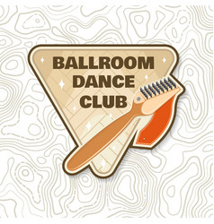 Ballroom Dance Sport Club Logo Badge Design