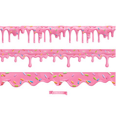 Donut Pink Icing With Sprinkles 3d Realistic