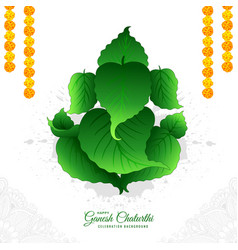 Lord Ganpati On Ganesh Chaturthi Beautiful Green