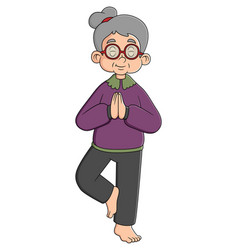 An Old Active Lady Who Is Dressed In A Sport