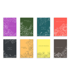 Collection Of Colorful Floral Covers Templates