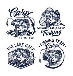 Vintage Carp Fishing Logo