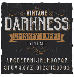 Vintage Darkness Whiskey Poster