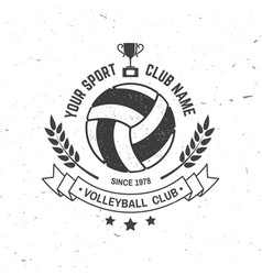 Volleyball Club Badge Design