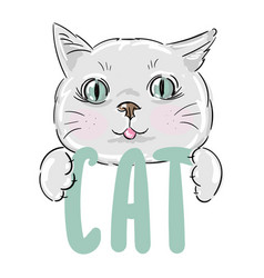 Cat Sketch Print Design