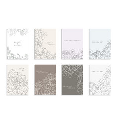 Collection Of Delicate Floral Covers Templates