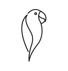 Love Bird Line Art Icon Logo