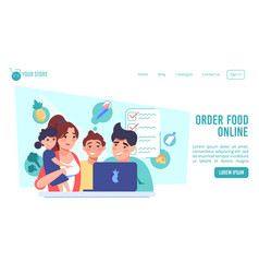 Order Food Online At Internet Market Lading Page