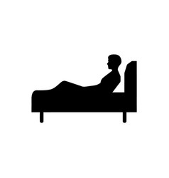 Patient In Hospital Bed Icon