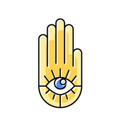 Hamsa Hand Jewish Color Icon