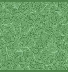 Light Green Seamless Background With Floral Lace