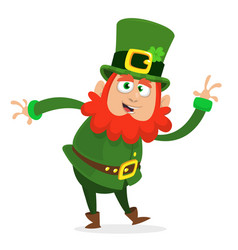 Cartoon Happy Leprechaun Dancing