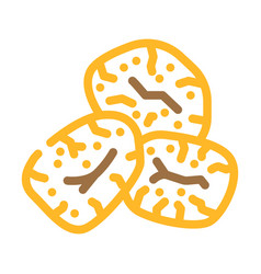 Banana Dried Fruit Color Icon