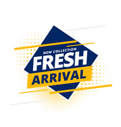 Trendy And Fresh Arrival Promo Template For New