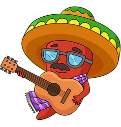 Cinco De Mayo Jalapeno Cartoon Colored Clipart