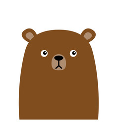 A brown teddy bear paints Royalty Free Vector Image