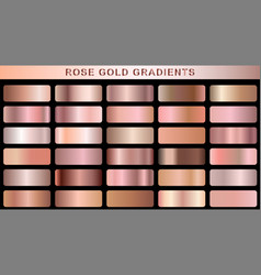 Set Of Gold Rose Foil Texture Collection Of Pink