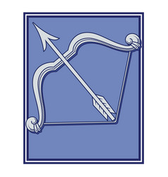 Design In Old Norse Style Bow And Arrow