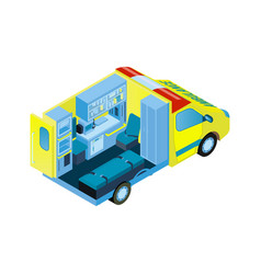 Inside Ambulance Car Composition