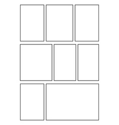 Manga Storyboard Layout Simple A4 Template