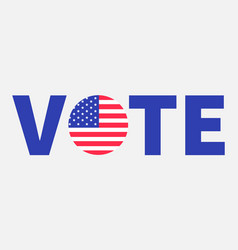 President Election Day 2020 Vote Blue Text Badge