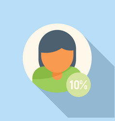 Seo Avatar Icon Flat Target Customer