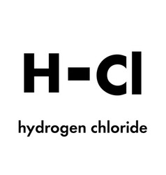 Hydrogen Chloride Hcl Molecule Chemical Structure