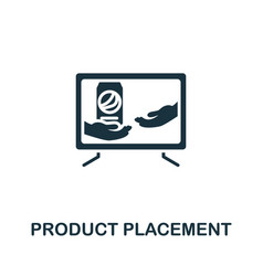 Product Placement Icon Monochrome Simple