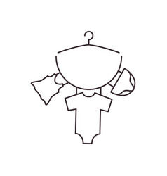 Hanger Babies Cloth Icon Logo