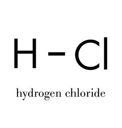 Hydrogen Chloride Hcl Molecule Chemical Structure