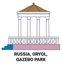 Russia Oryol Gazebo Park Travel Landmark