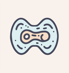 Cell Division Color Doodle Icon Design