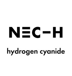 Hydrogen Cyanide Hcn Poison Molecule Has Typical