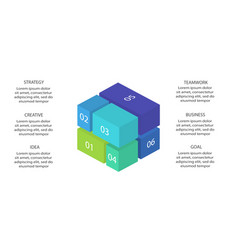 Pyramid Square Infographic Chart Diagram Square