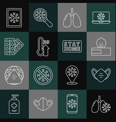 Set Line Virus Cells In Lung Medical Protective