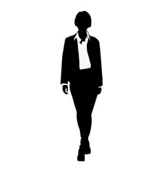 Business Woman Fancy Suit Silhouette