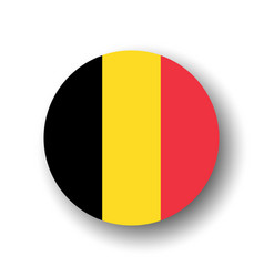 Circle Flag Of Belgium