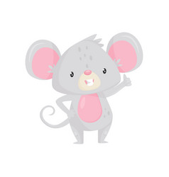 Cute Little Mouse Standing And Showing Thumb Up