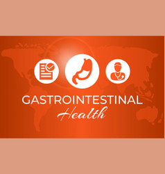 Gastroenterology World Day Banner Background